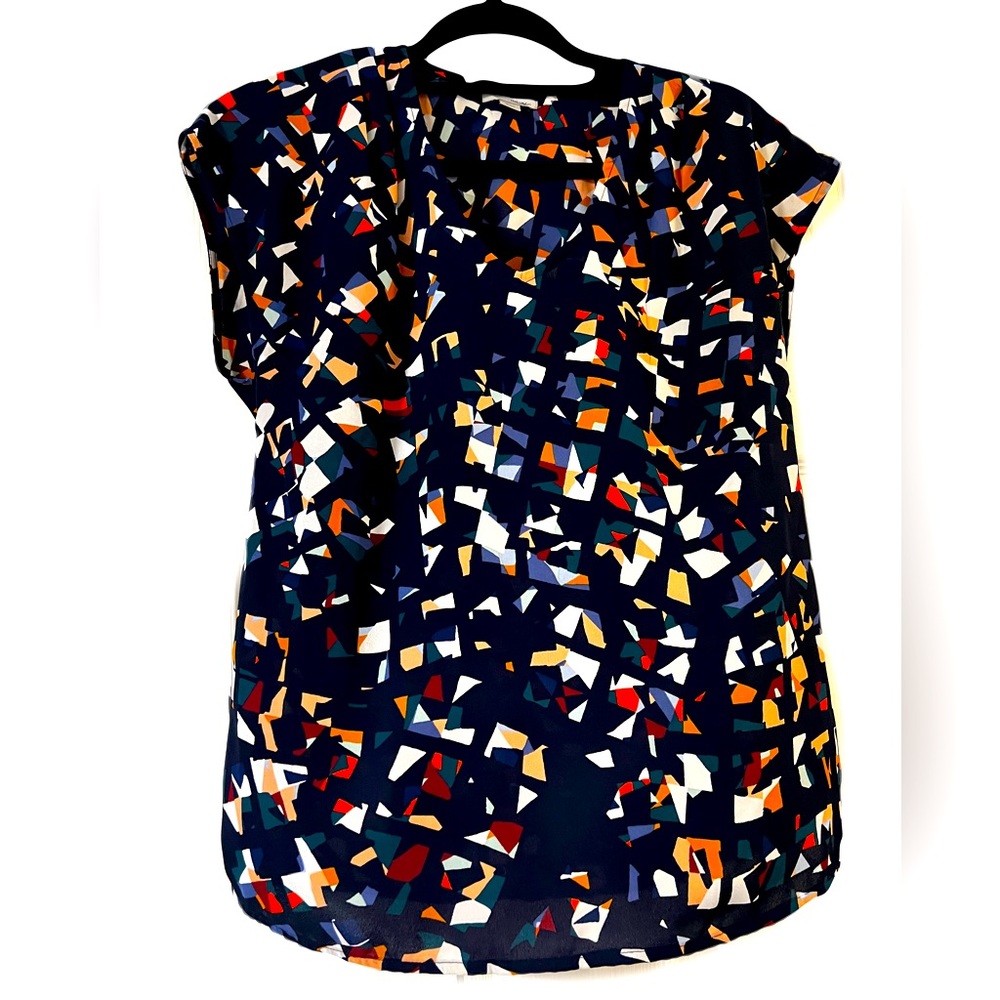Halogen confetti cap sleeve top
